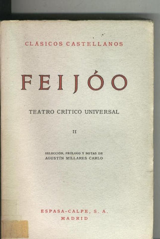 Teatro critico universal Tomo II