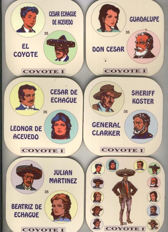 Juego de Posavasos: El Coyote