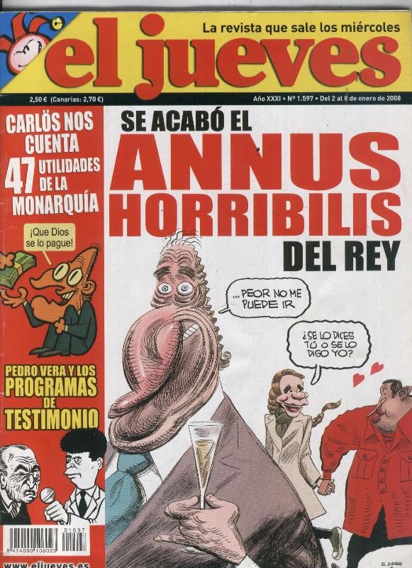 El Jueves revista semanal numero 1597: Annus horribilis del rey