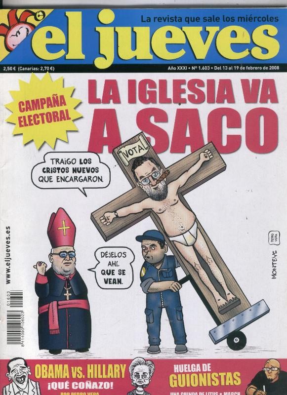 El Jueves revista semanal numero 1603: poster de John Rambo