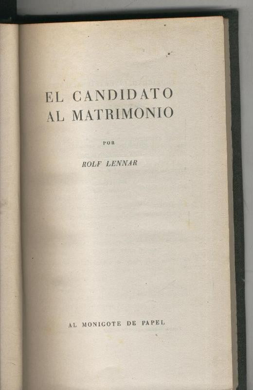 El candidato al matrimonio