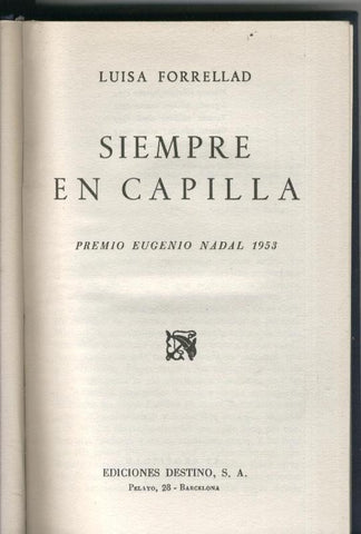 Siempre en capilla