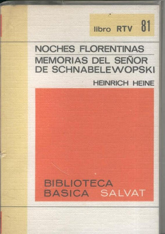 Noches Florentinas -Memorias del señor de Schanabelewopski