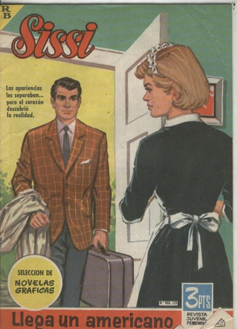 Sissi seleccion de novelas graficas numero 193: trasera foto/ficha artista Lee Remick