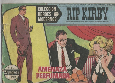 Heroes Modernos serie C: Rip Kirby numero 01 (numerado 1 en trasera)