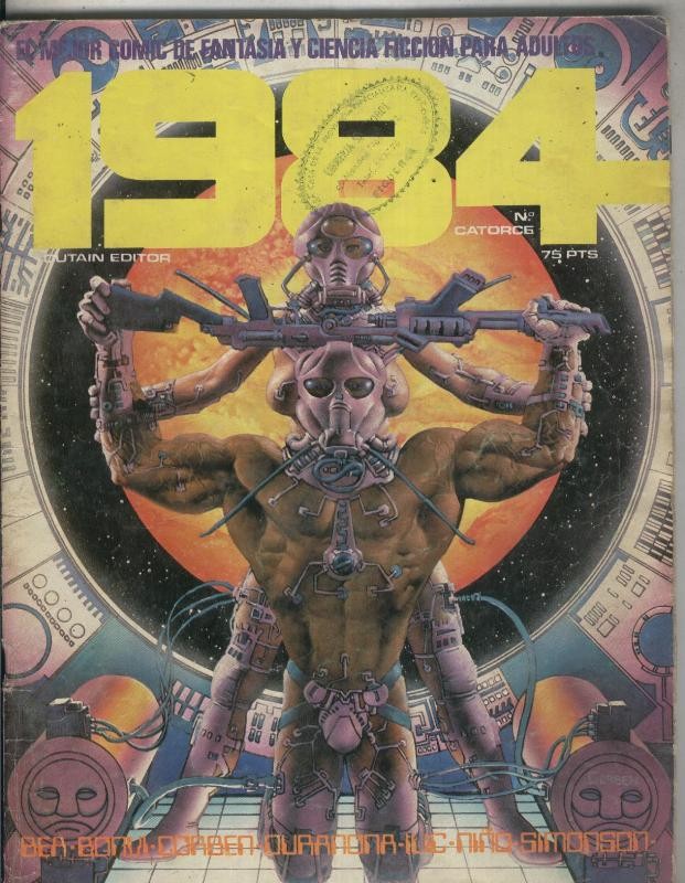Toutain revista 1984 numero 14 (desgrapada las paginas centrales de corben)