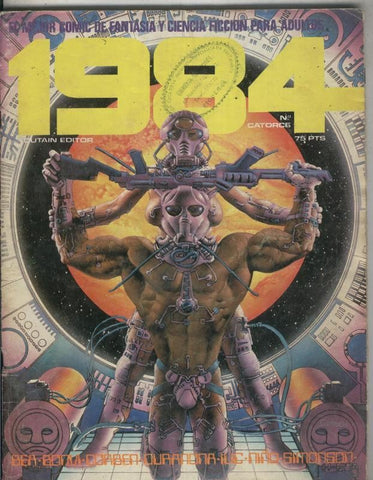 Toutain revista 1984 numero 14 (desgrapada las paginas centrales de corben)