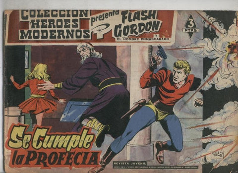 Flash Gordon-Heroes Modernos edicion 1958 numero 51: se cumple la profecia