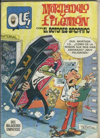 Coleccion Ole numero 257: Mortadelo y Filemon: Dos majaderos simpaticos + El Botones Sacarino)