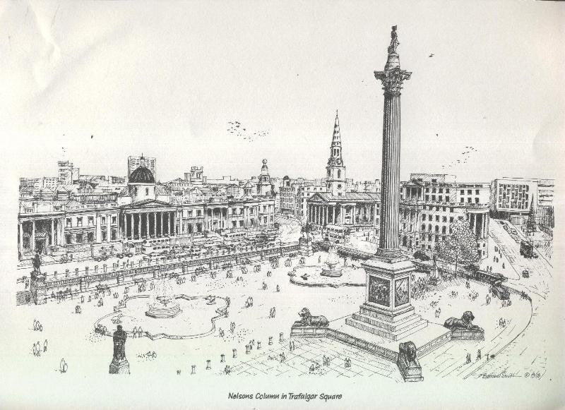 Lamina Nelsons Column in Trafalgar Square