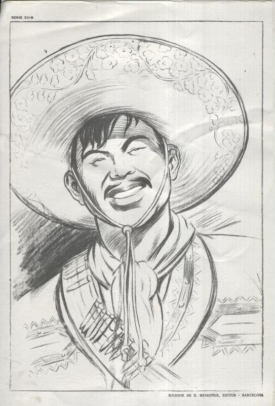 Lamina Emilio Freixas numerada 30: Mexicano