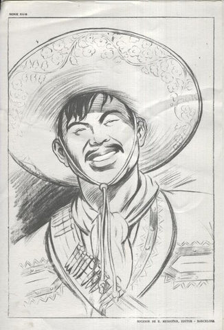 Lamina Emilio Freixas numerada 30: Mexicano