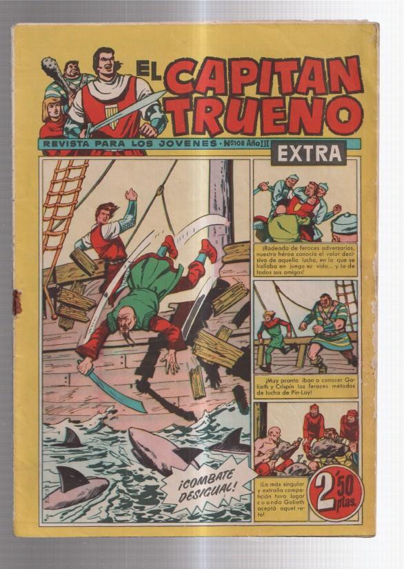 El Capitan Trueno Extra numero 108: (algo aviejado) (numerado 1 en trasera)