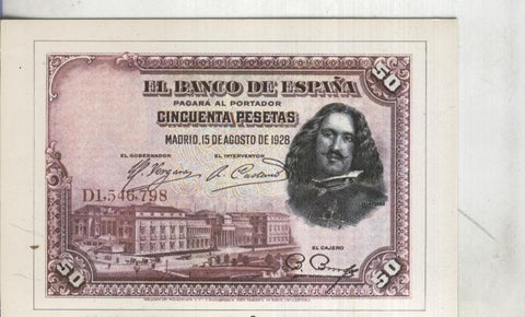 Postal: Billetes Banco de España: 50 pts