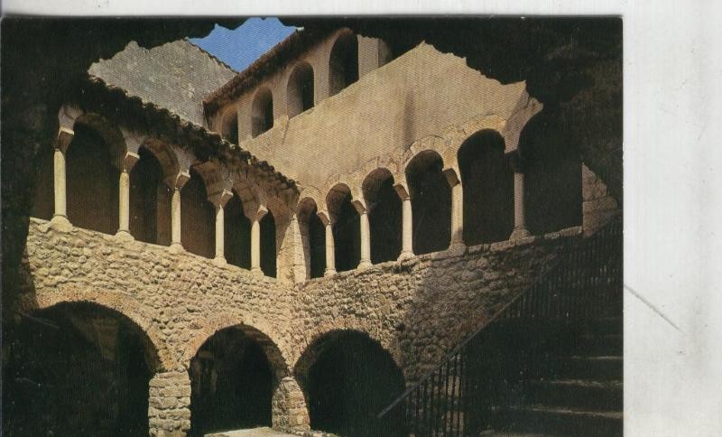 Postal: Gerona: Besalu: Patio casa Llaudes