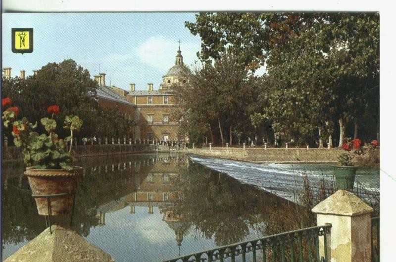 Postal: Madrid: Aranjuez: Presa del Jardin de la isla