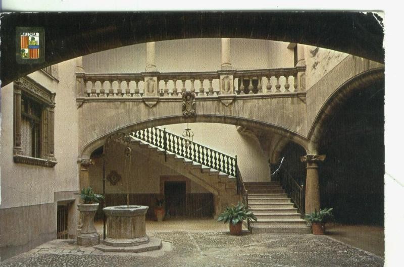 Postal: Mallorca: Patio de casa señorial