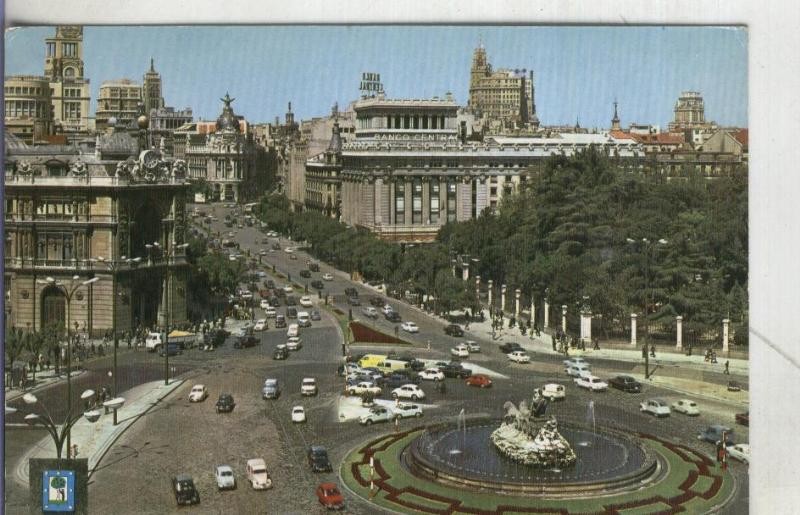 Postal: Madrid: La Cibeles y calle de Alcala