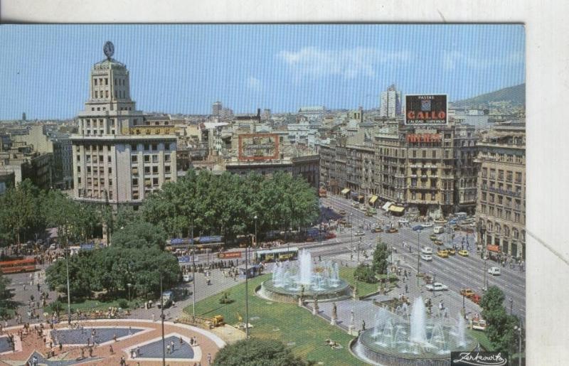 Postal:  Barcelona: Plaza de Cataluña