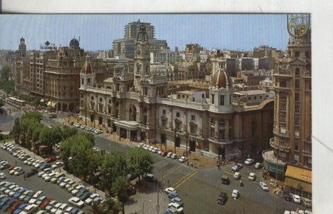Postal:  Valencia: Plaza del Caudillo-Ayuntamiento