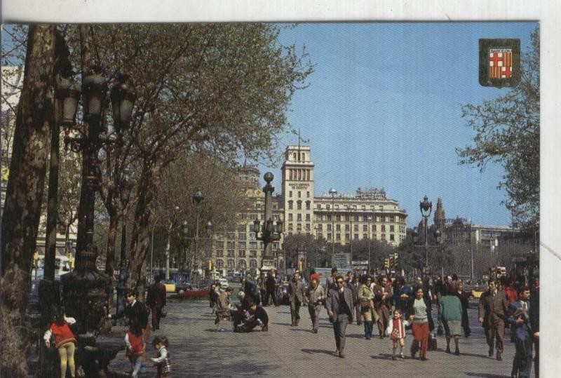 Postal:  Barcelona: Las Ramblas