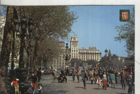 Postal:  Barcelona: Las Ramblas