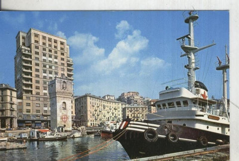 Postal: Italia: Savona: La Torreta con veduta del porto