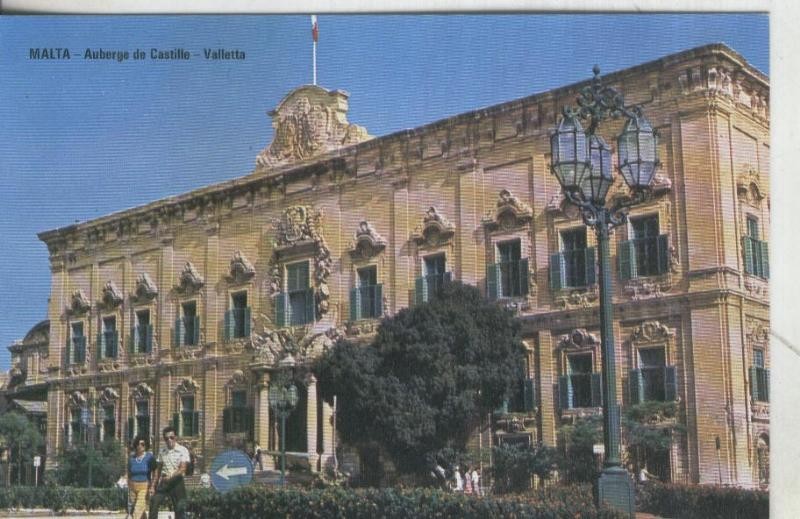 Postal: Malta: Auberge de Castille-Valletta