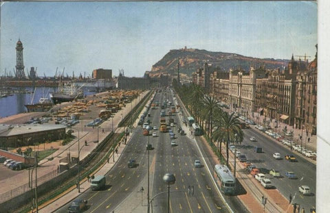 Postal: Barcelona: paseo de colon