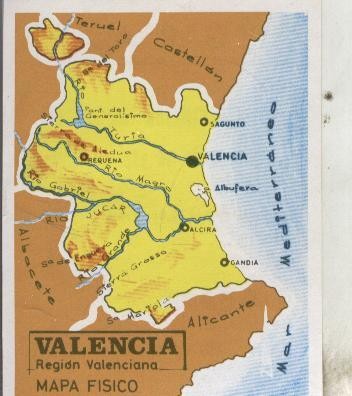 Cromos: Las provincias de España numero 144: Valencia