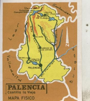 Cromos: Las provincias de España numero 105: Palencia