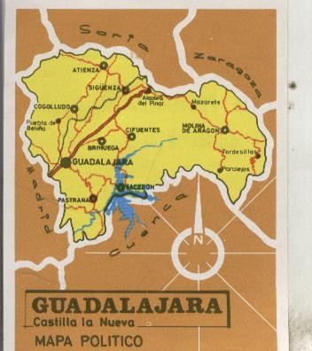 Cromos: Las provincias de España numero 061: Guadalajara