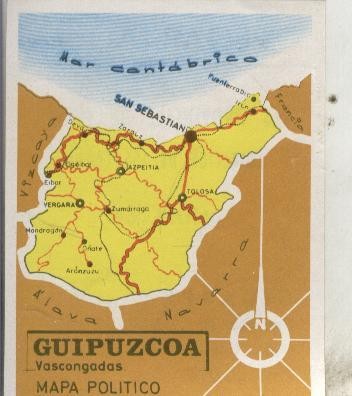 Cromos: Las provincias de España numero 064: Guipuzcoa
