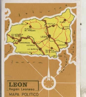 Cromos: Las provincias de España numero 076: Leon