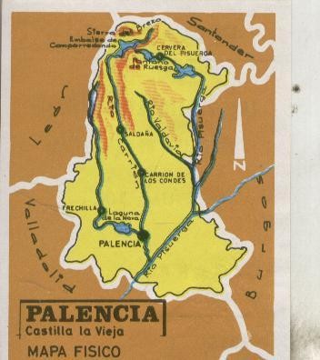 Cromos: Las provincias de España numero 105: Palencia