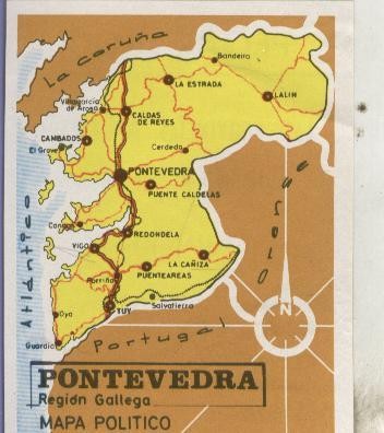 Cromos: Las provincias de España numero 112: Pontevedra