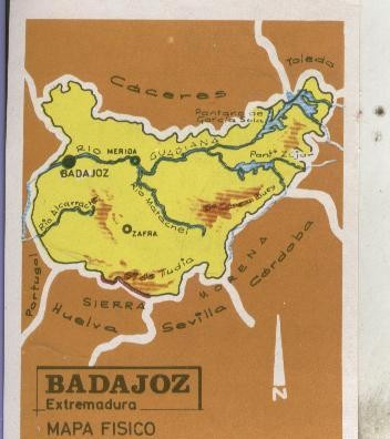 Cromos: Las provincias de España numero 024: Badajoz