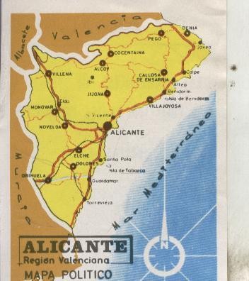 Cromos: Las provincias de España numero 013: Alicante