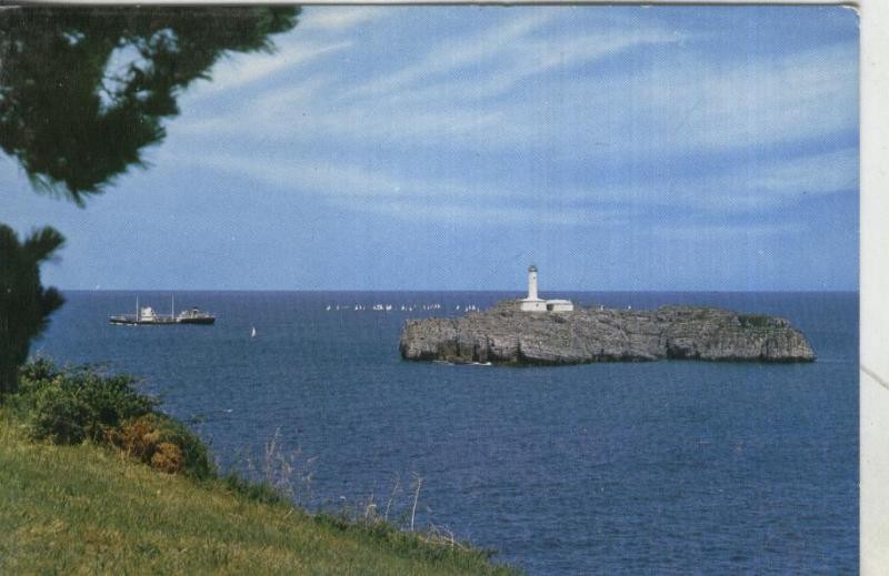 Postal: Santander: isla y faro de mouro