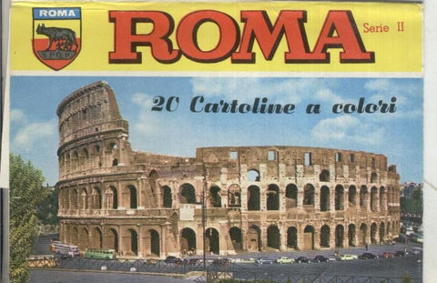 Postal: Roma: carpeta vacia de estuche postales