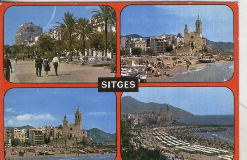 Postal:  Barcelona: Sitges
