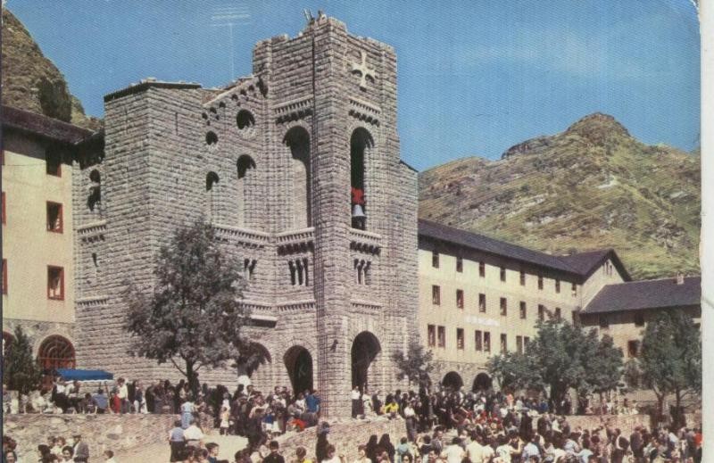 Postal: Pirineo Catalan: Santuari de la Marfe de Deu de Nuria