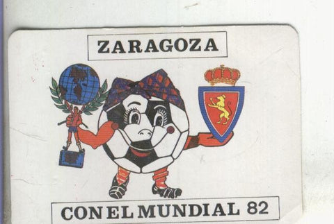 Calendario bolsillo 1982: Zaragoza con el mundial 82