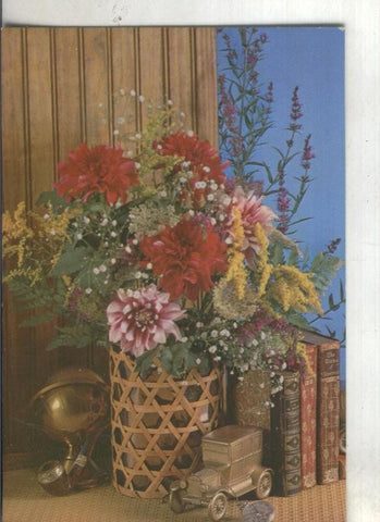 Postal::  Adorno floral