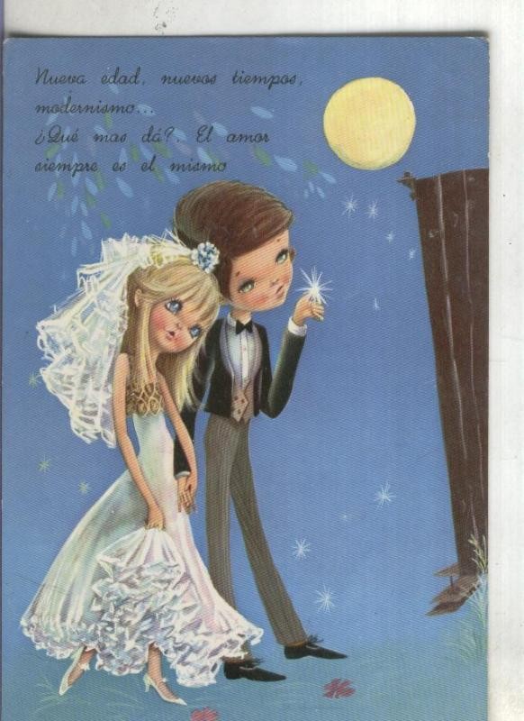 Postal:  Tarjeta boda