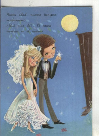 Postal:  Tarjeta boda