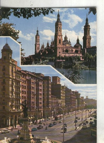 Postal: Zaragoza: El Pilar y Avda Independencia