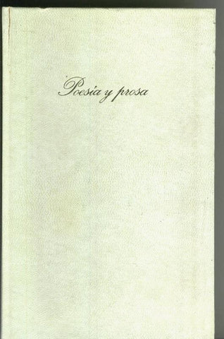 Poesia y prosa