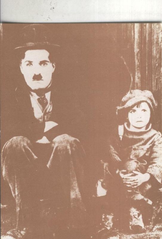 Postal: Reproduccion de epoca: charlot y el niño