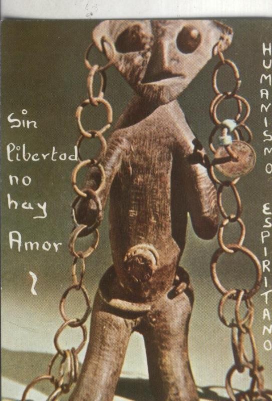 Postal: Africa: Escultura Azande